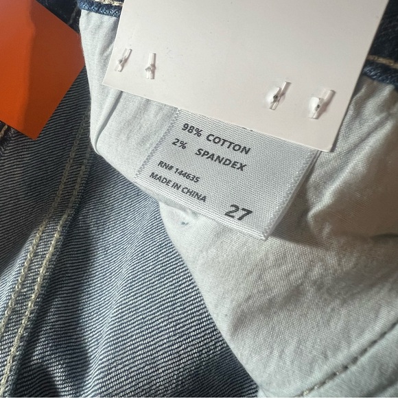 NWT Stitch Fix Nature Denim London High Rise Mom Jeans Distressed Size 4 27 NEW - Picture 10 of 10